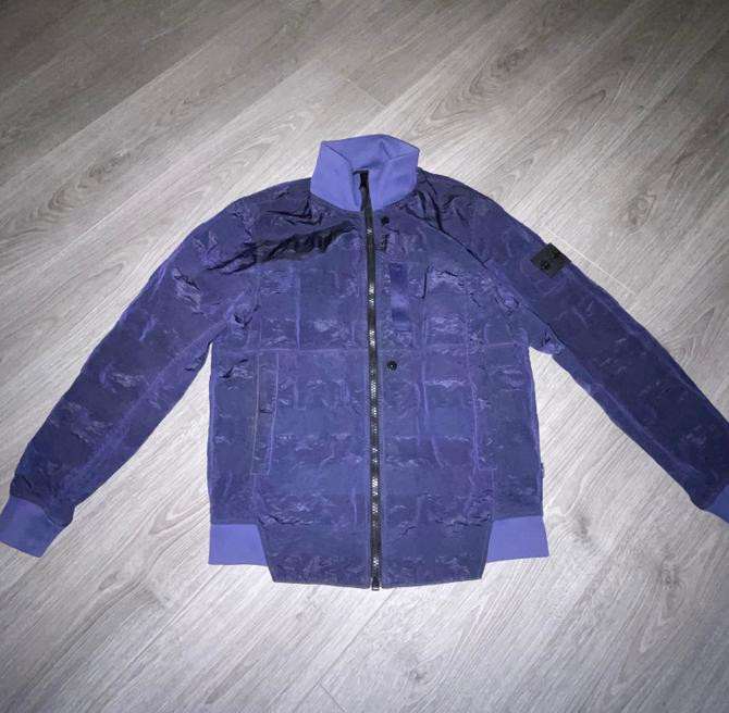 Stone island nylon metal bomber jacket on sale