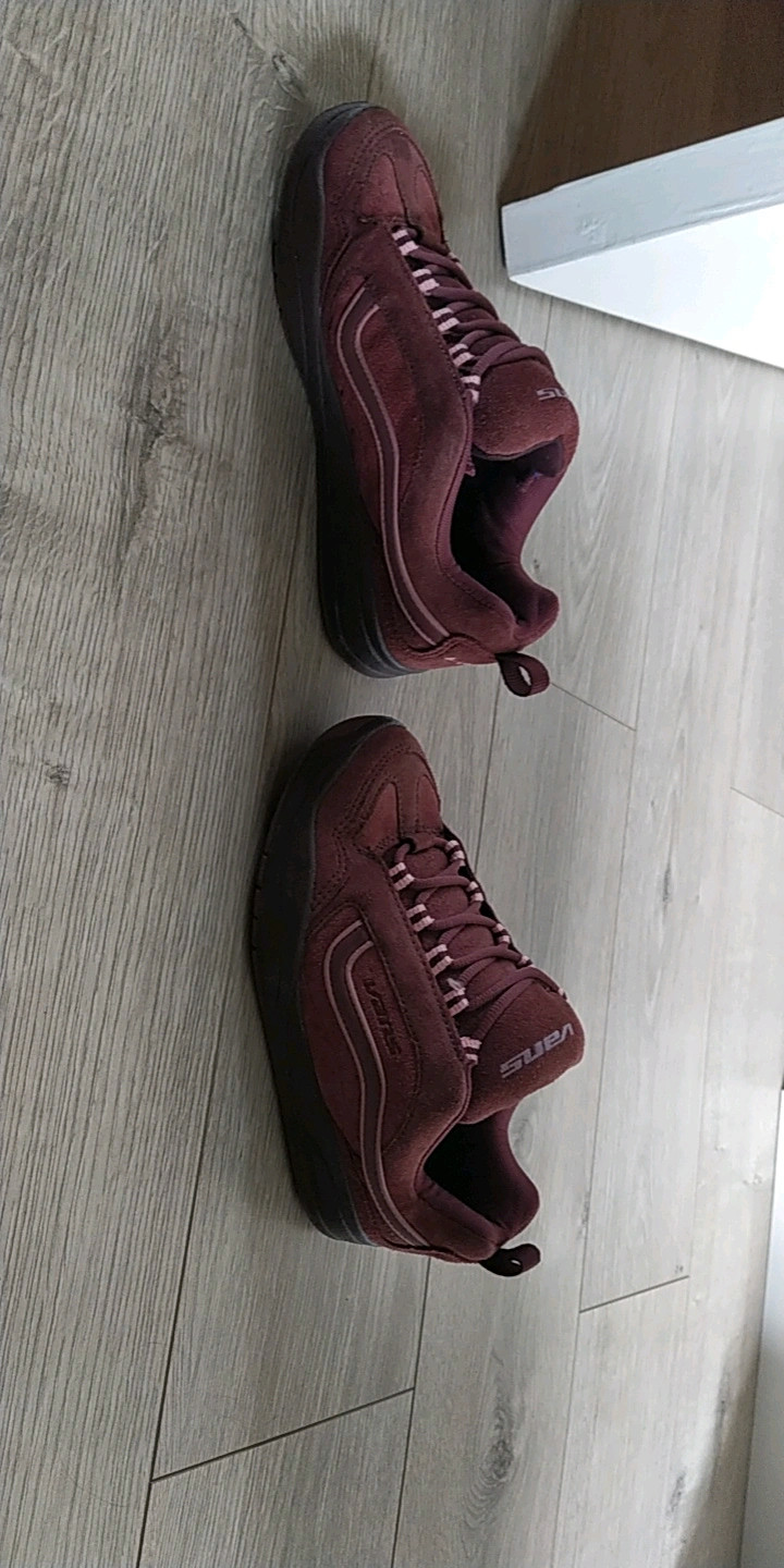 All sales burgundy vans