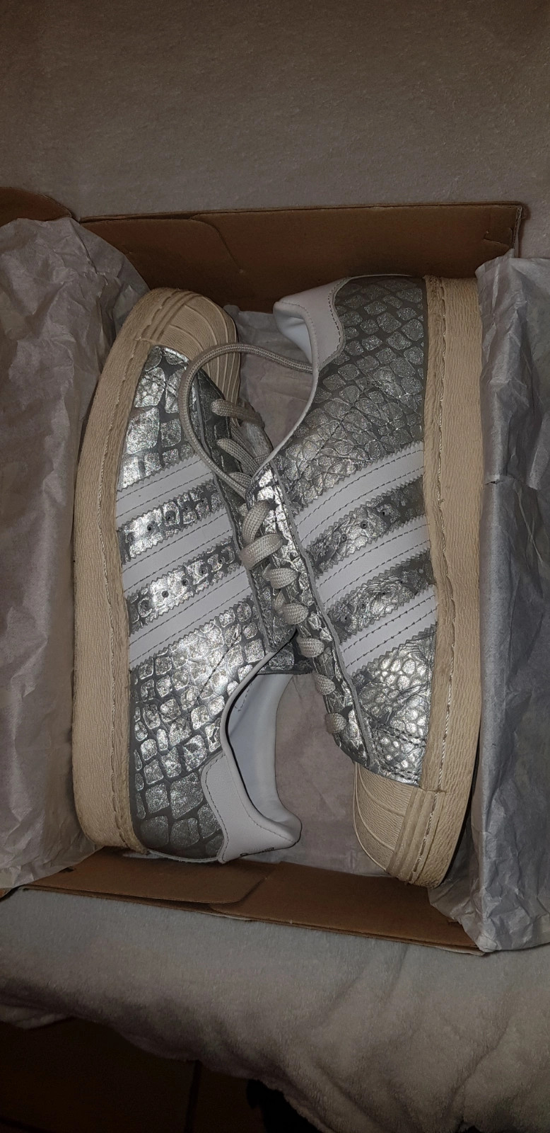 Superstar croco hot sale grise