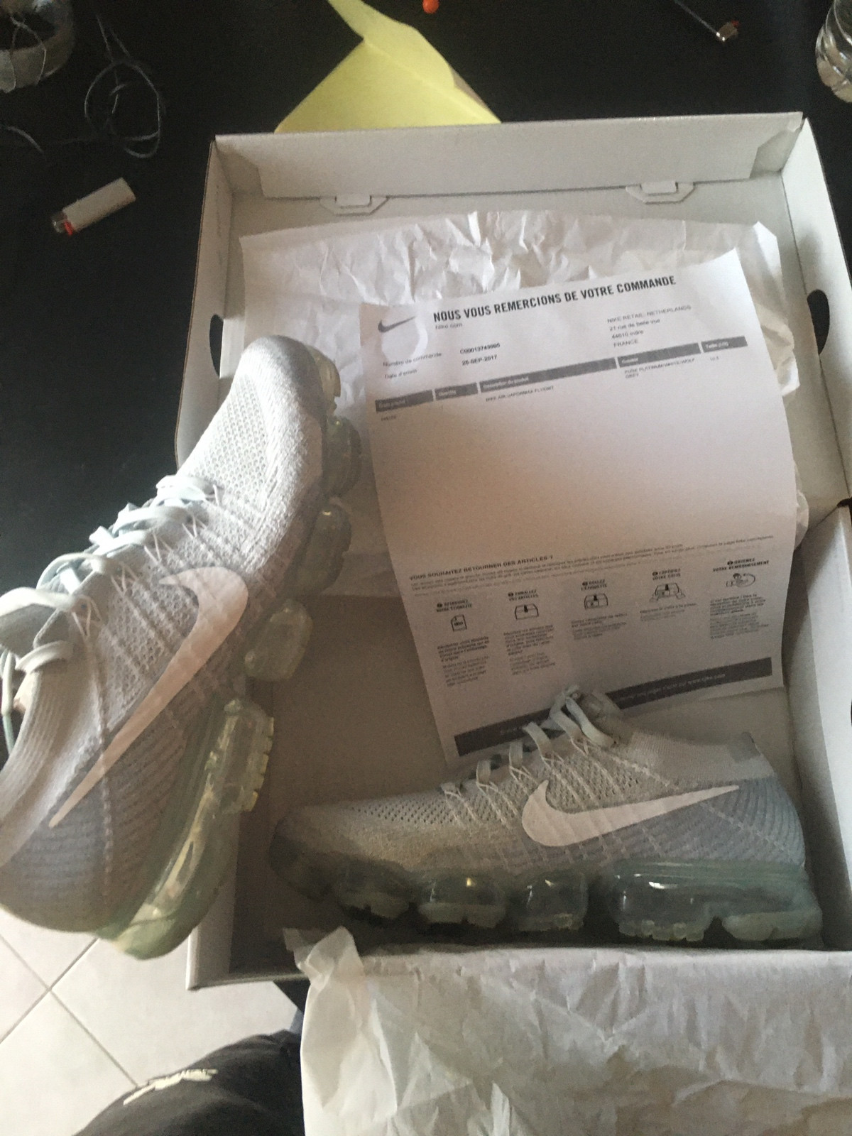 Facture vapormax off white clearance