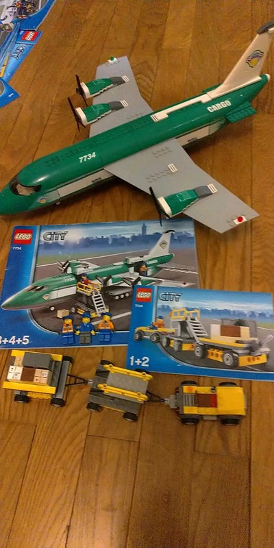 Lego city avion cargo 7734