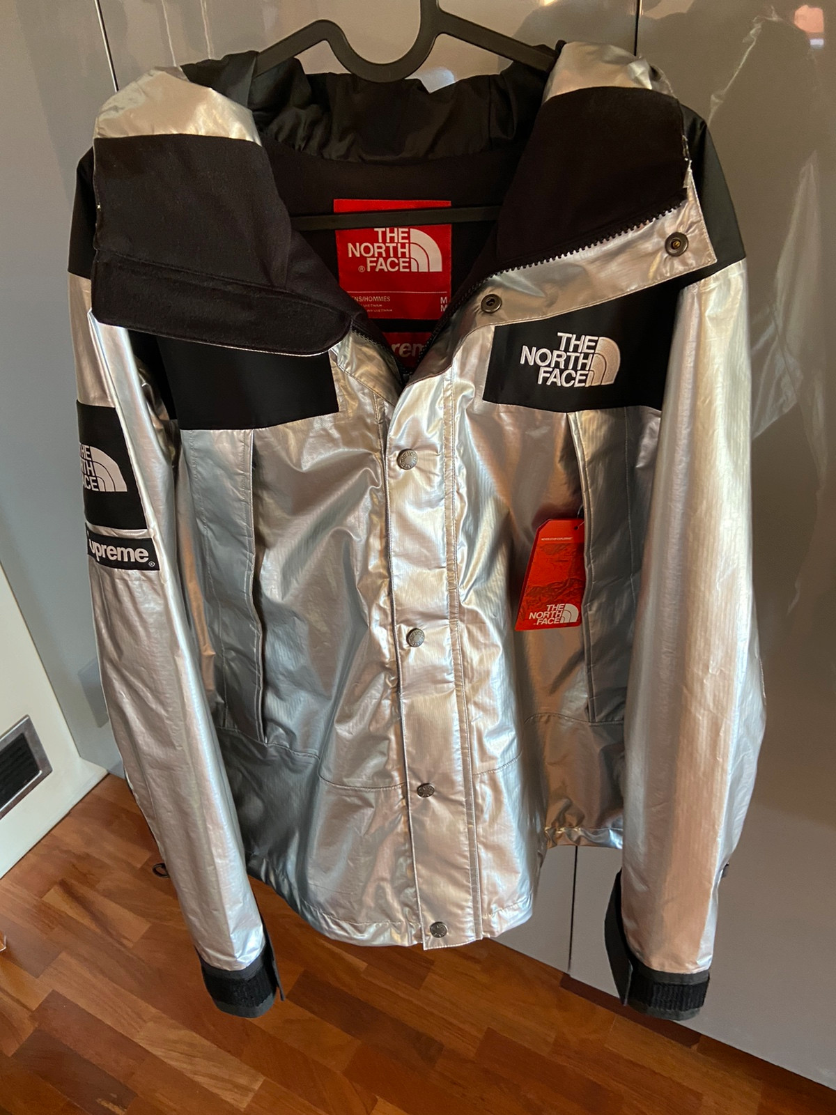 Supreme x north face deals silver jacket