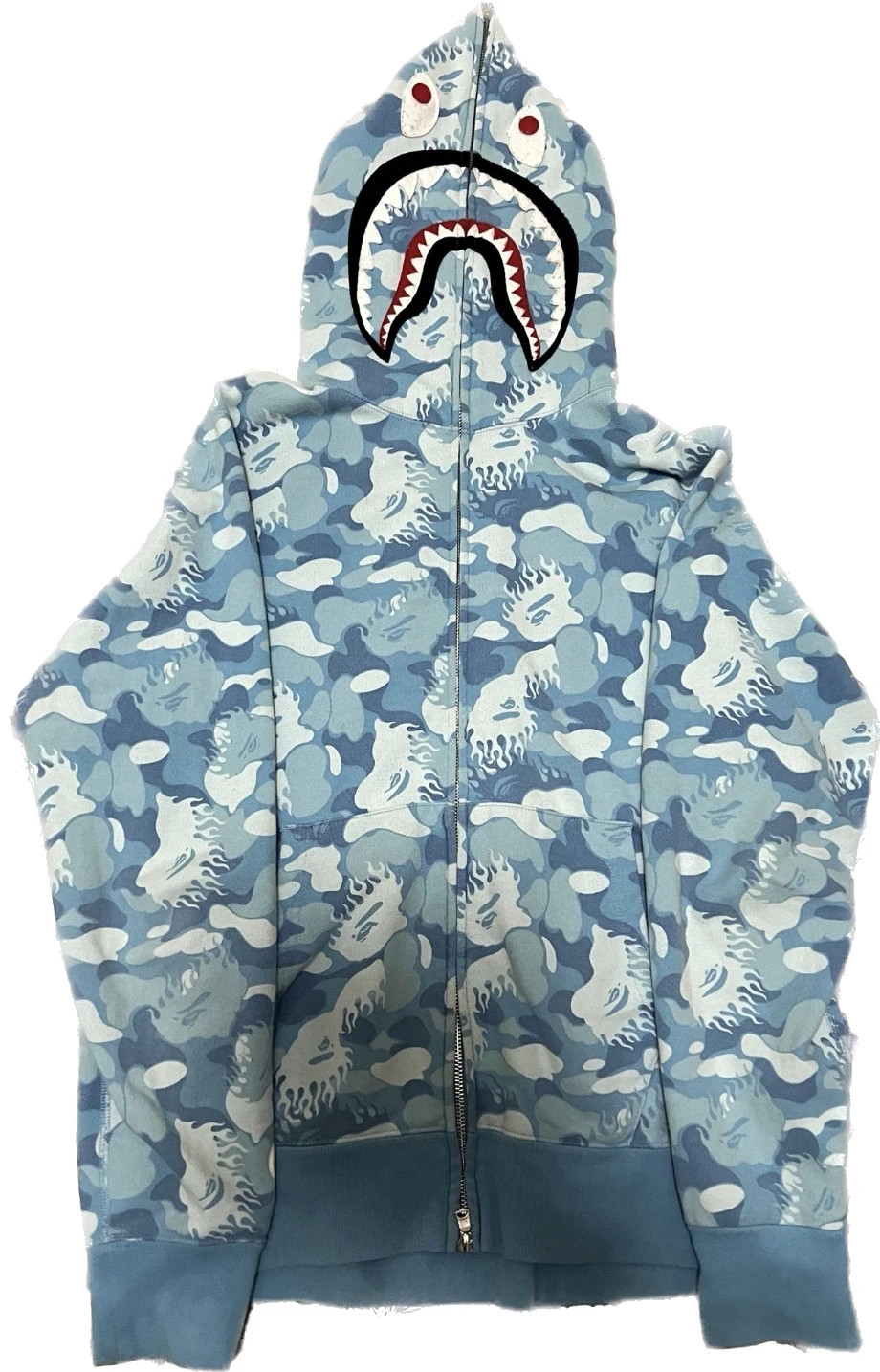 BAPE Fire Camo Shark Full Zip OG Hoodie rare CW FrankenApe Vinted