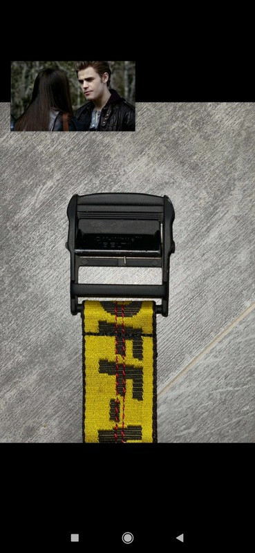 Fausse ceinture off white jaune hot sale