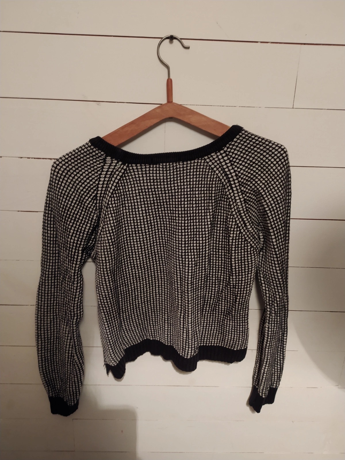 Pull damier noir et Blanc Vinted