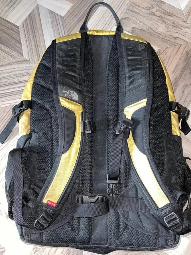 Supreme north face sale backpack gold