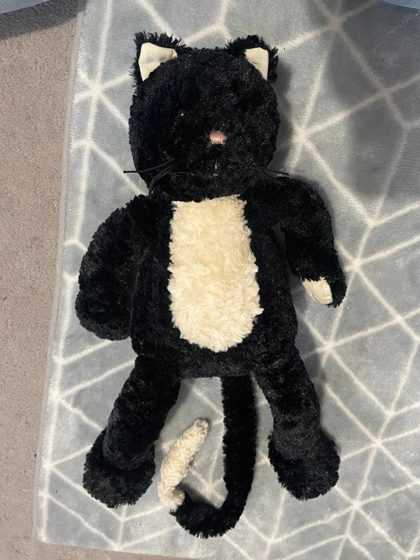Jellycat I am large pickles black white cat soft plush toy rare Retired Vinted