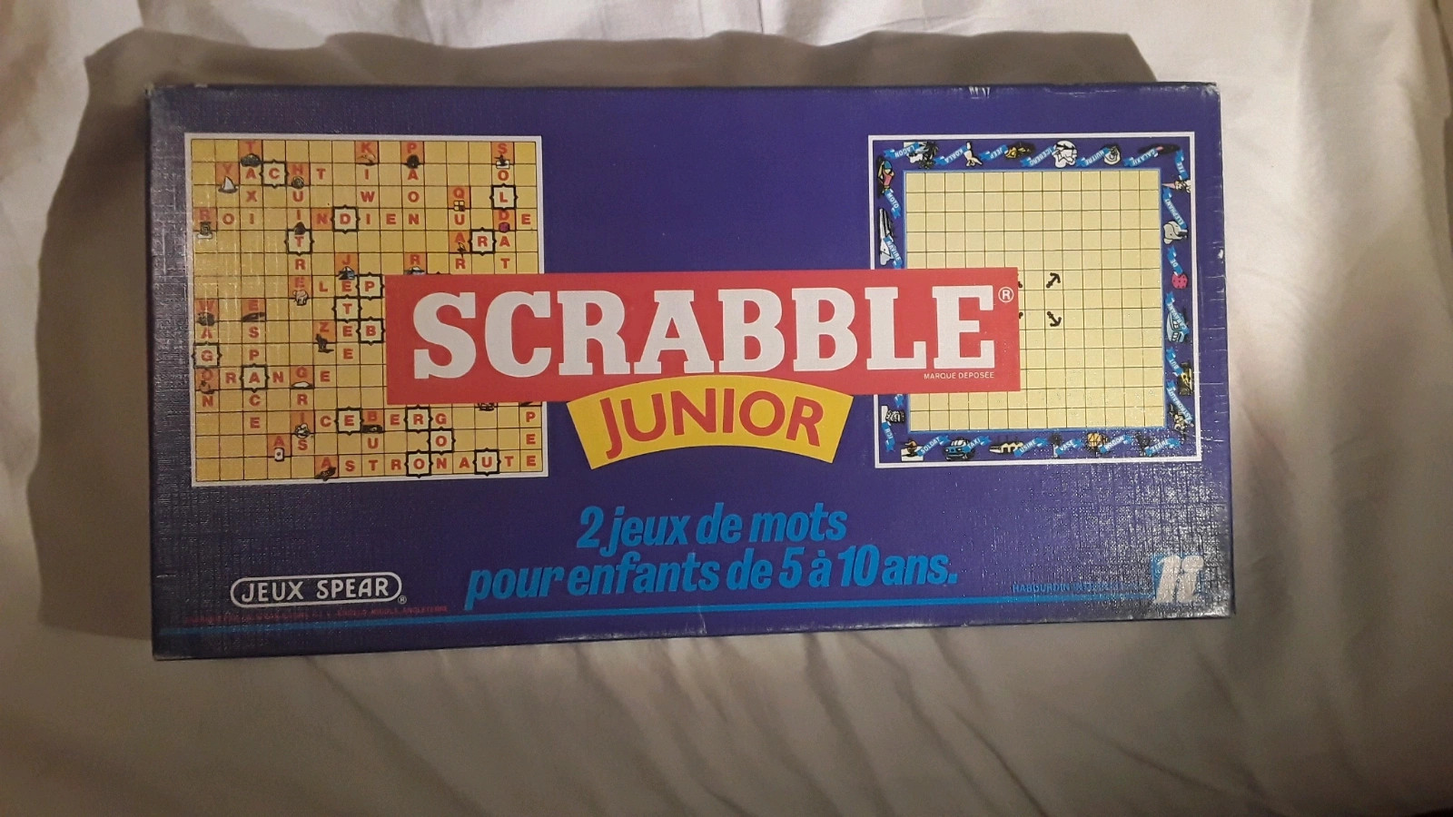 Vintage SCRABBLE Junior Jeux Spear 2 Jeux De Mots Pour Enfants