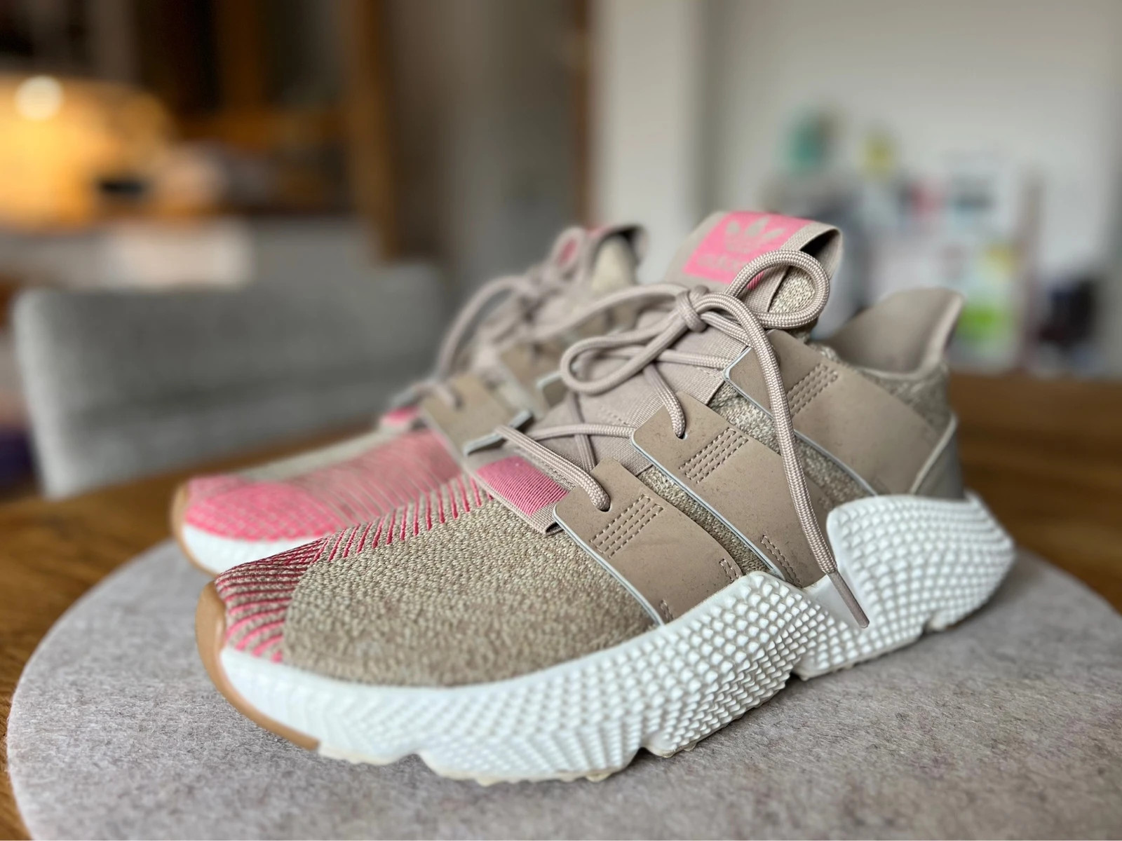 Adidas prophere trace khaki & cheap chalk pink