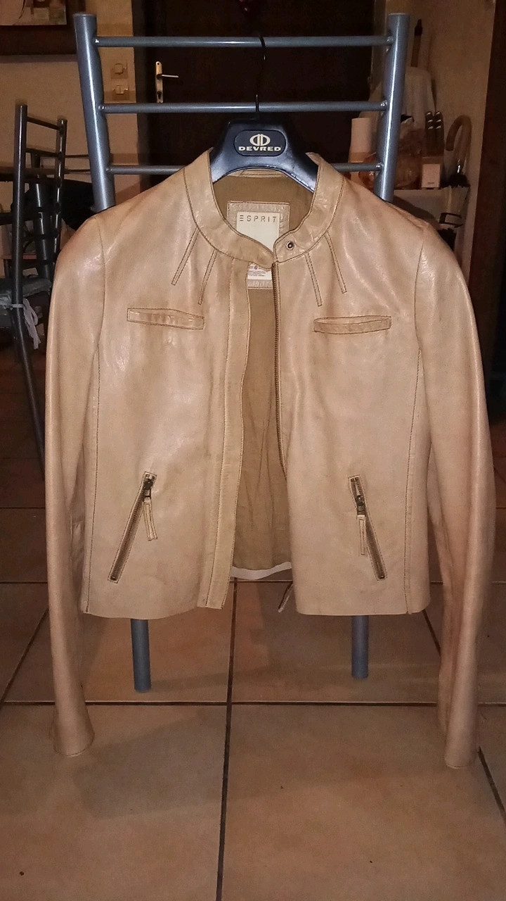 Blouson cuir esprit discount femme