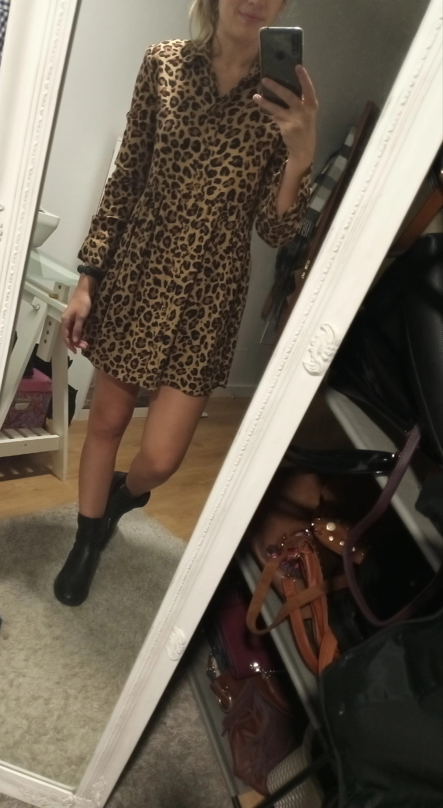 Stradivarius vestido discount leopardo