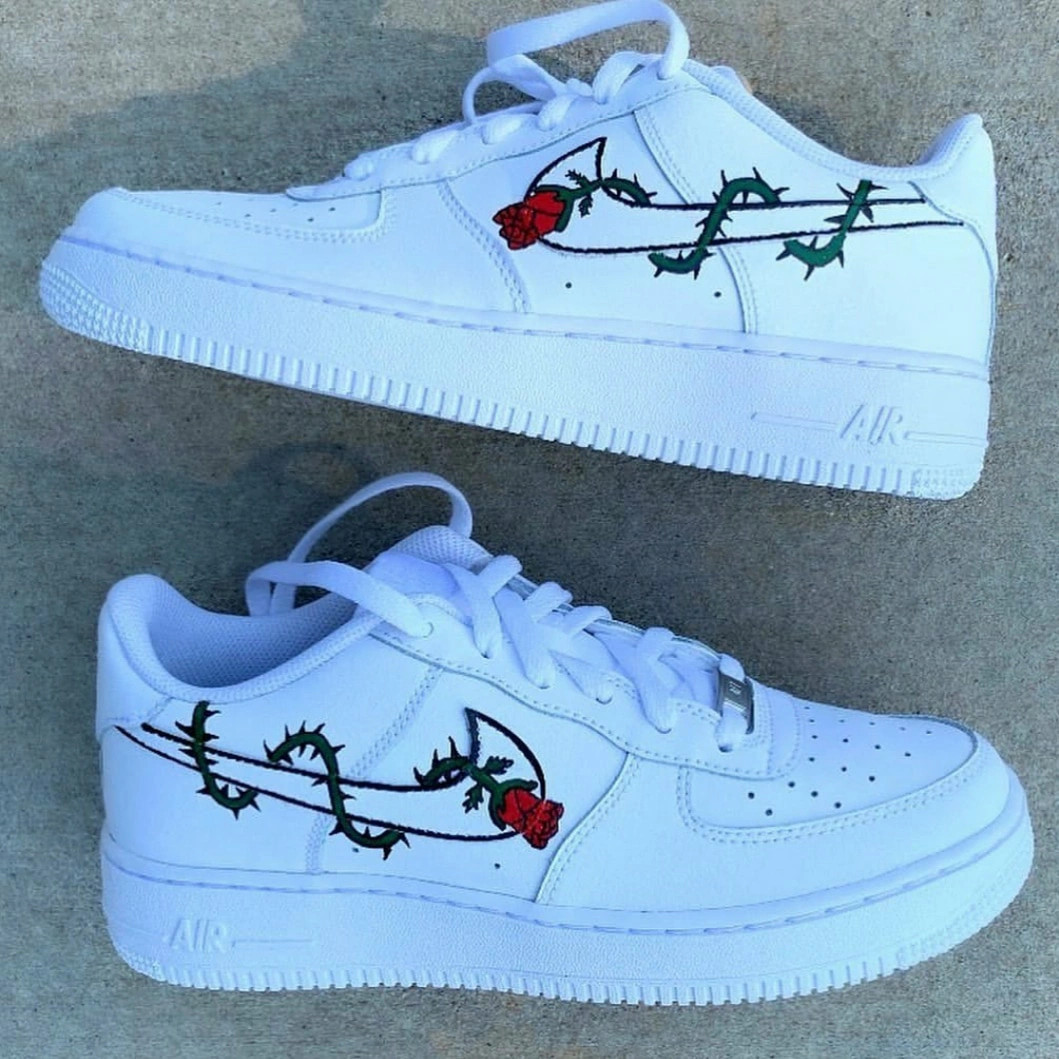 Custom rose air force 1 sales