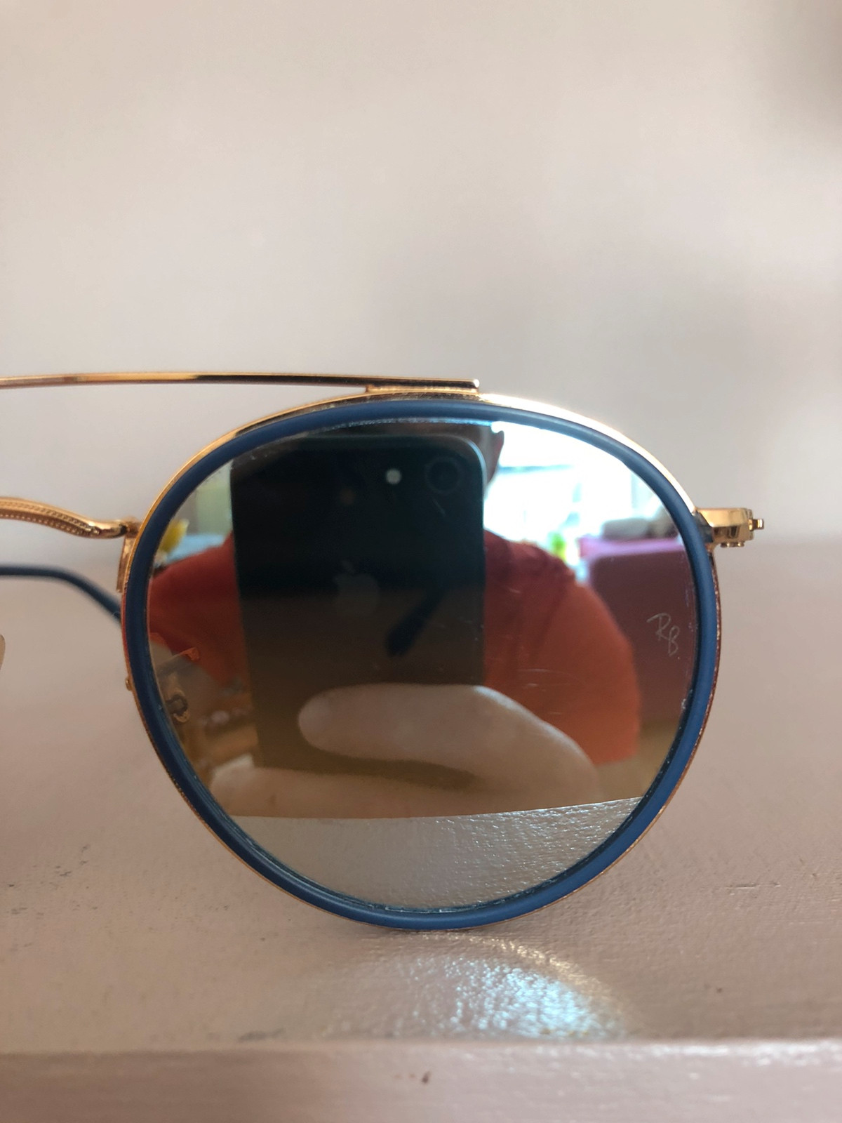 Lunette de soleil ray ban bleu verres miroirs Vinted