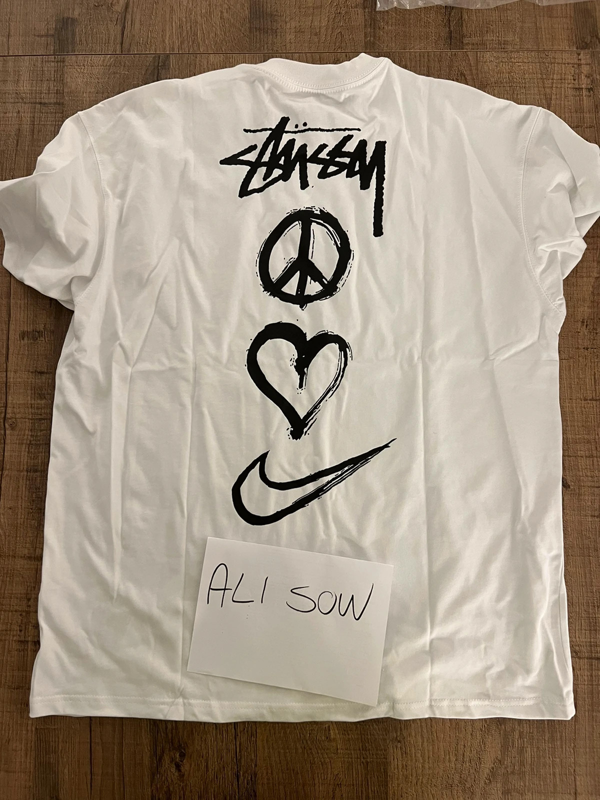 Nike x Stussy Peace, Love, Swoosh T-shirt | Vinted