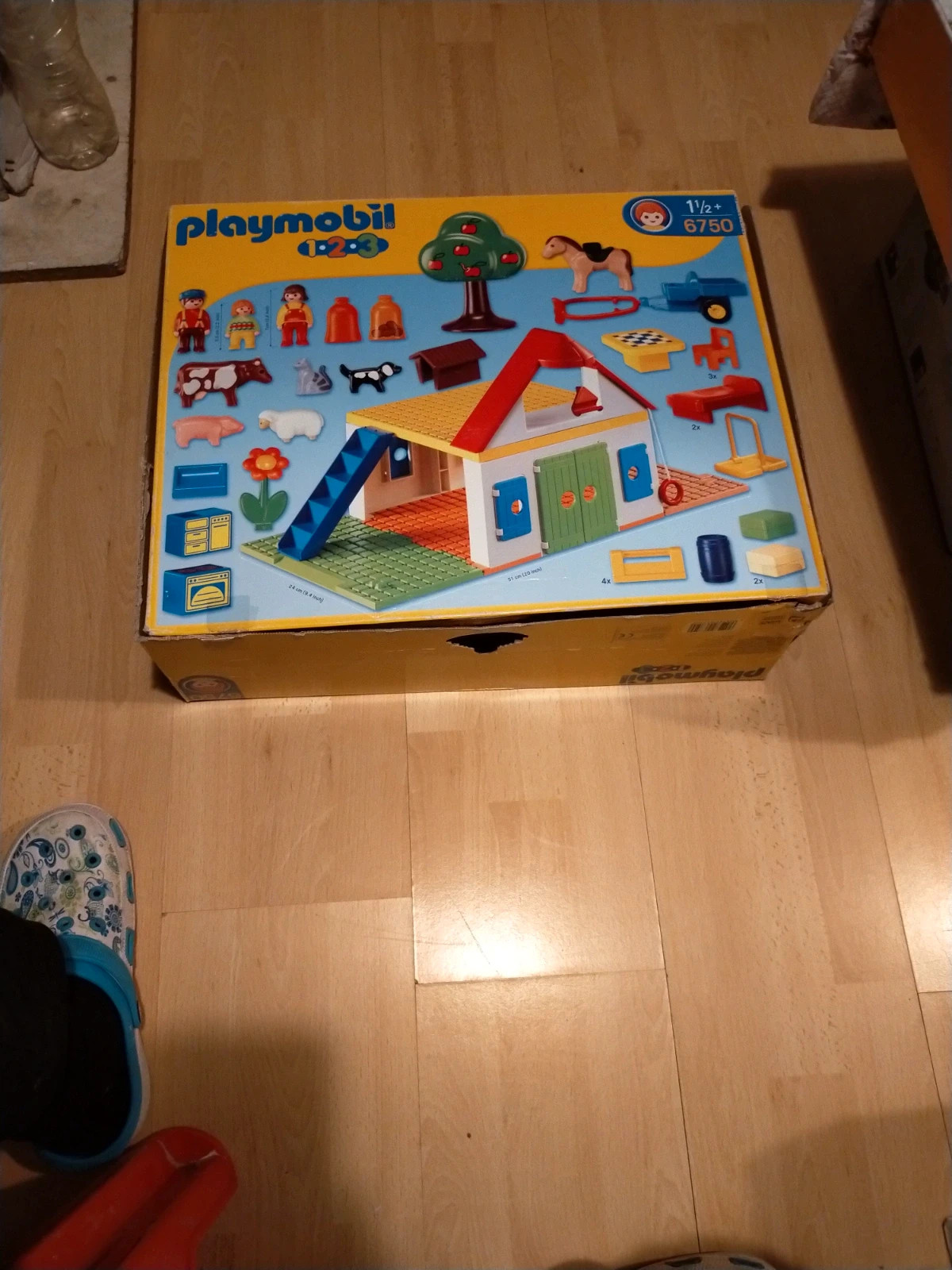 Playmobil 123 6750 pas cher, Coffret Grande ferme