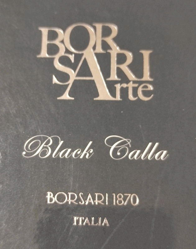 Borsari 1870 cofanetto black calla latte doccia latte corpo petali di sapone