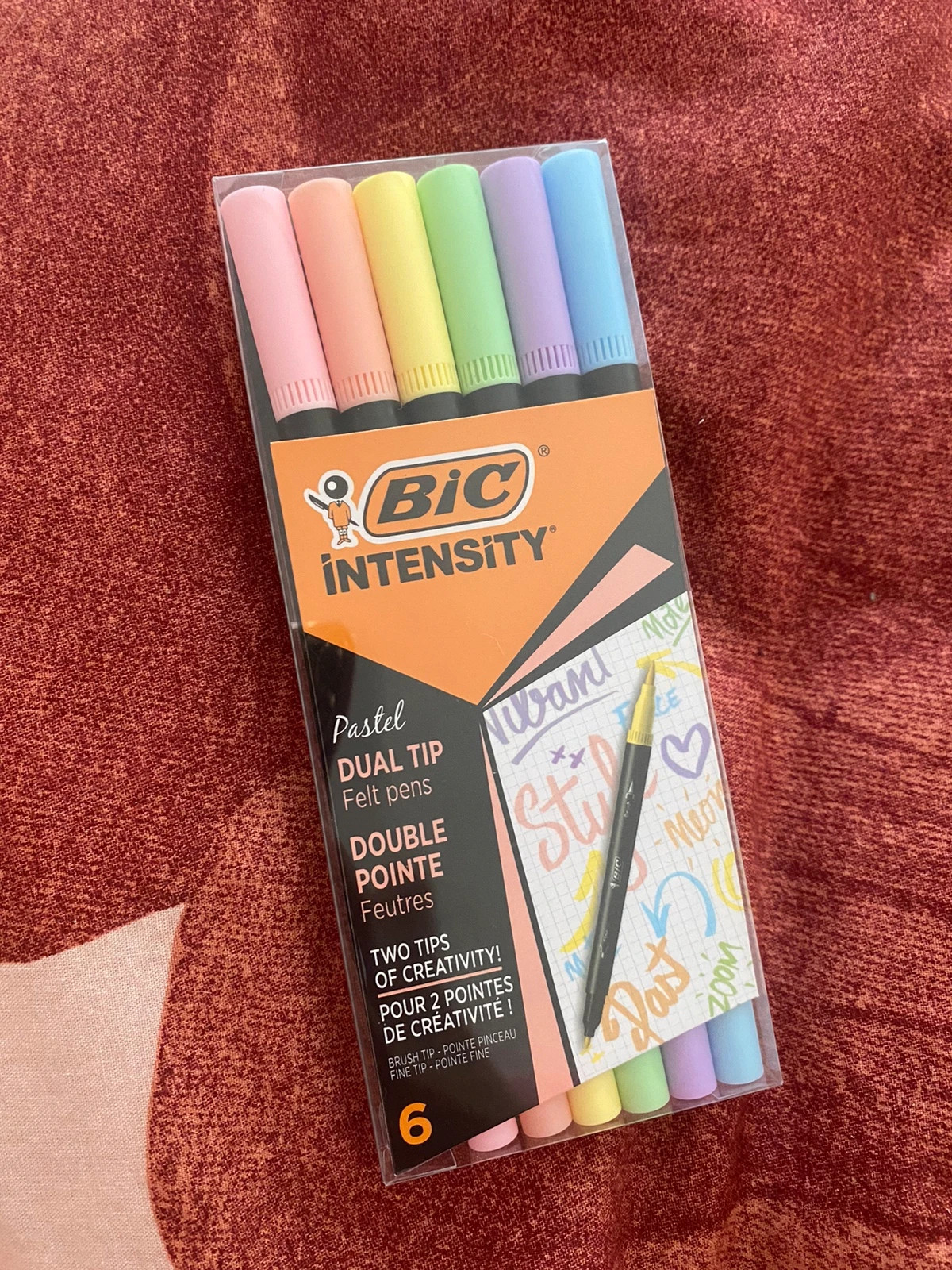 BiC Jeu de stylos-feutre Intensity Dual Tip Pastel