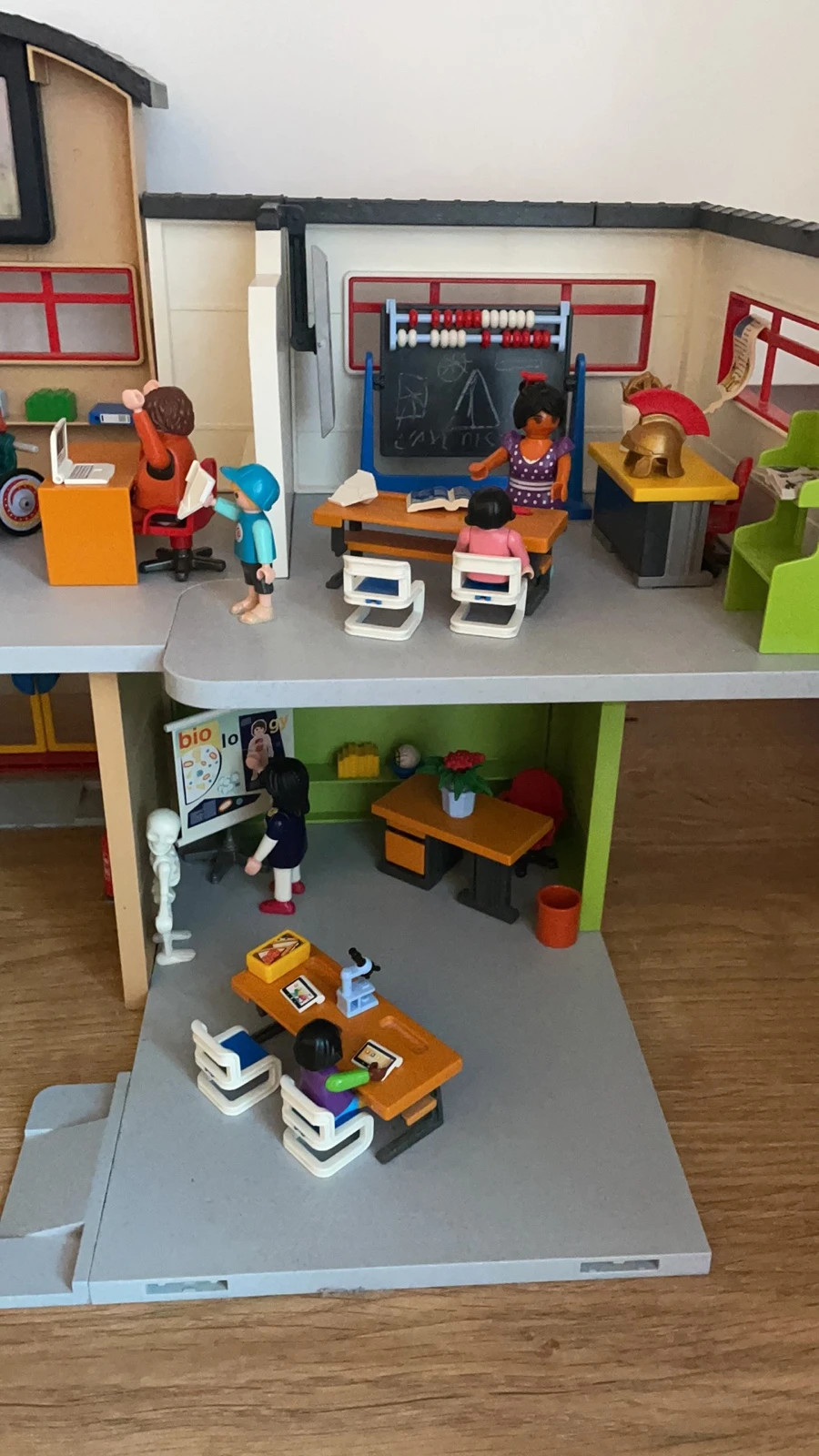 Playmobil école salle de sport et classe d'histoire