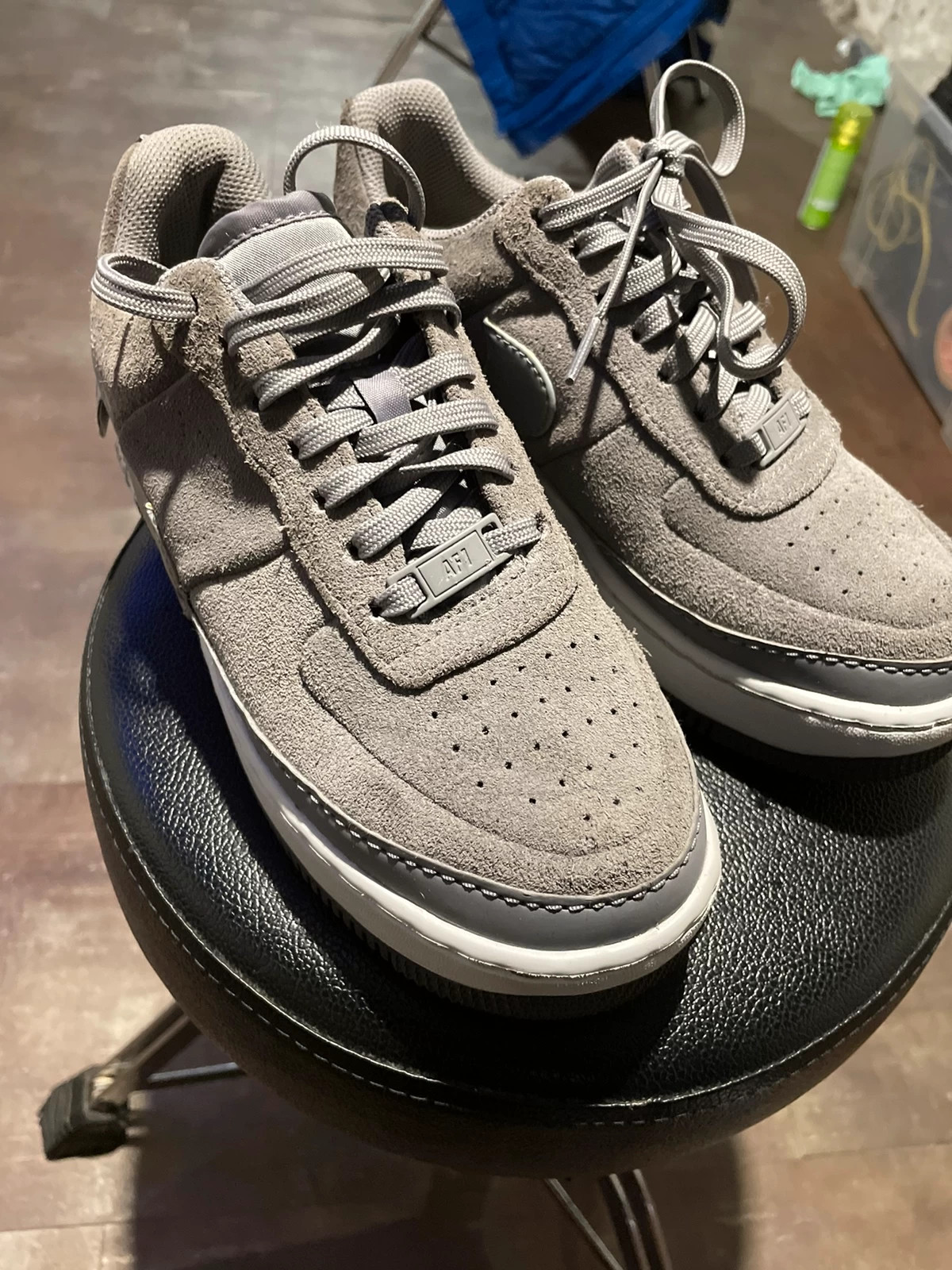 Nike air force 1 top daim femme