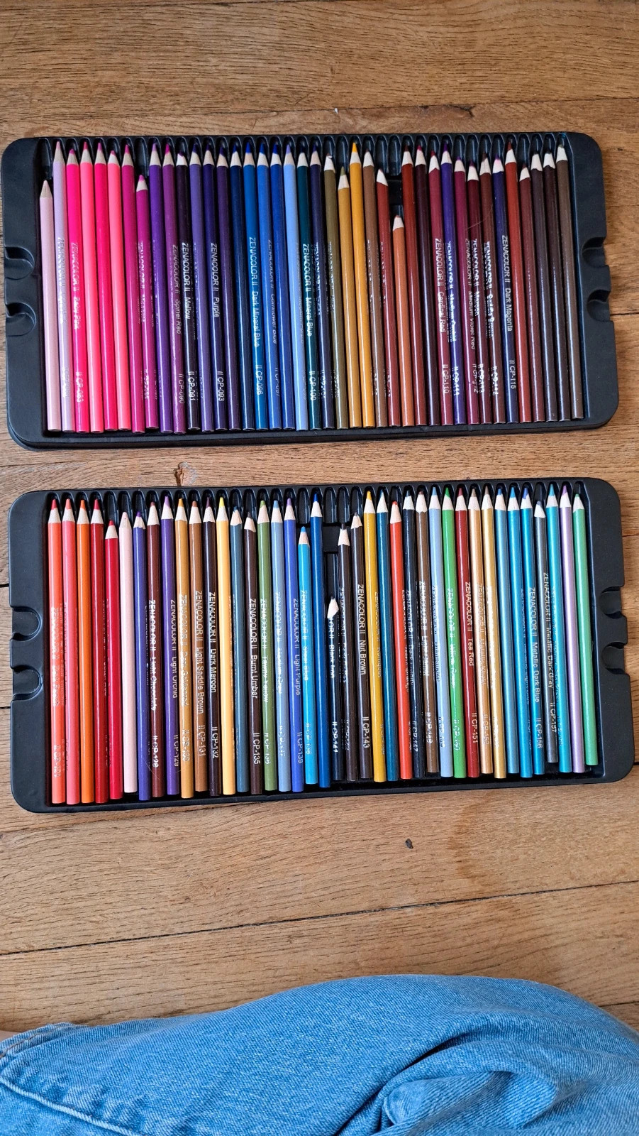 160 Crayons de Couleur (Numérotés) Zenacolor - Rangement Facile