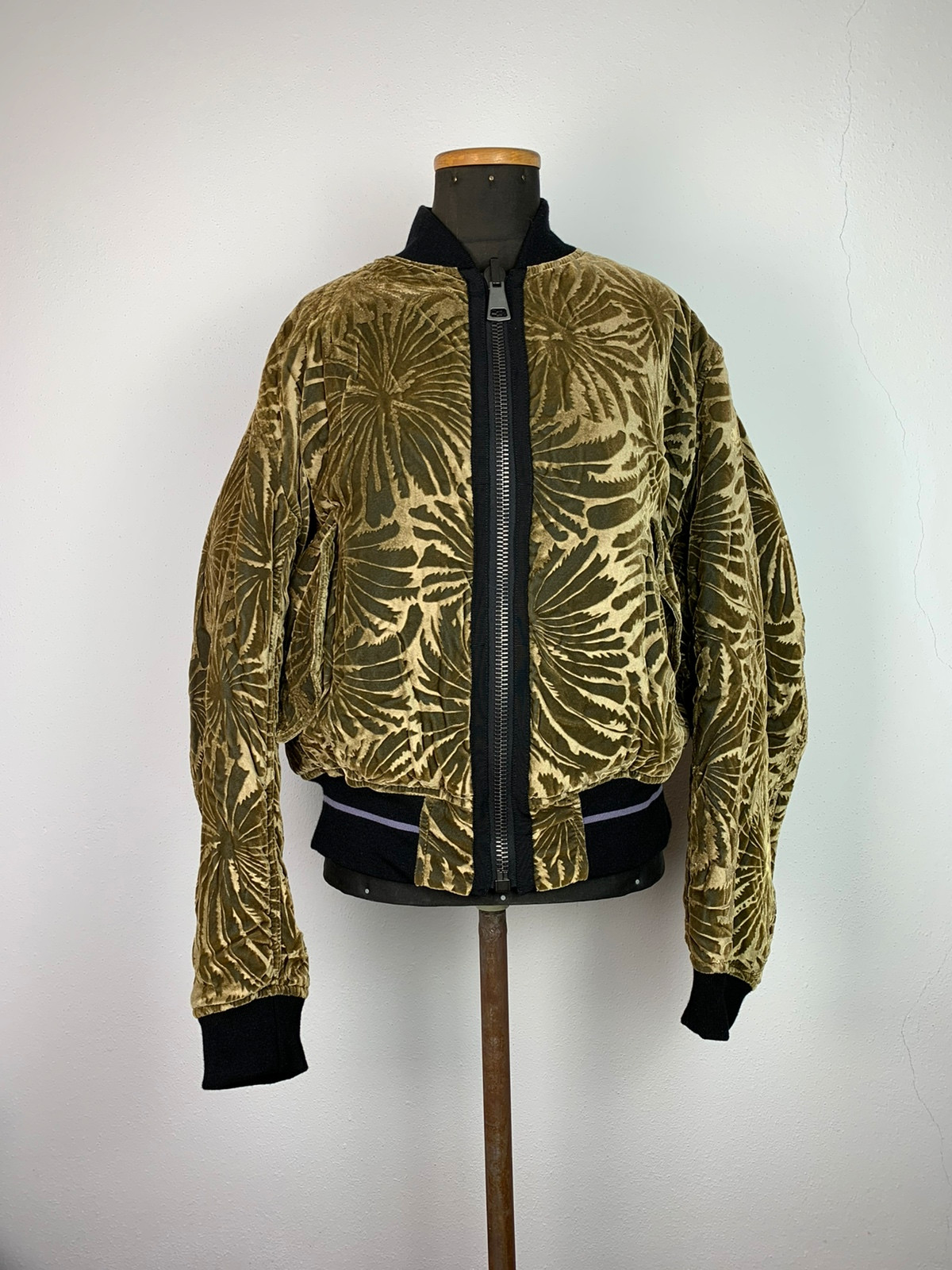 Haider Ackermann reversible Palm Tree Velvet Bomberjacket Size