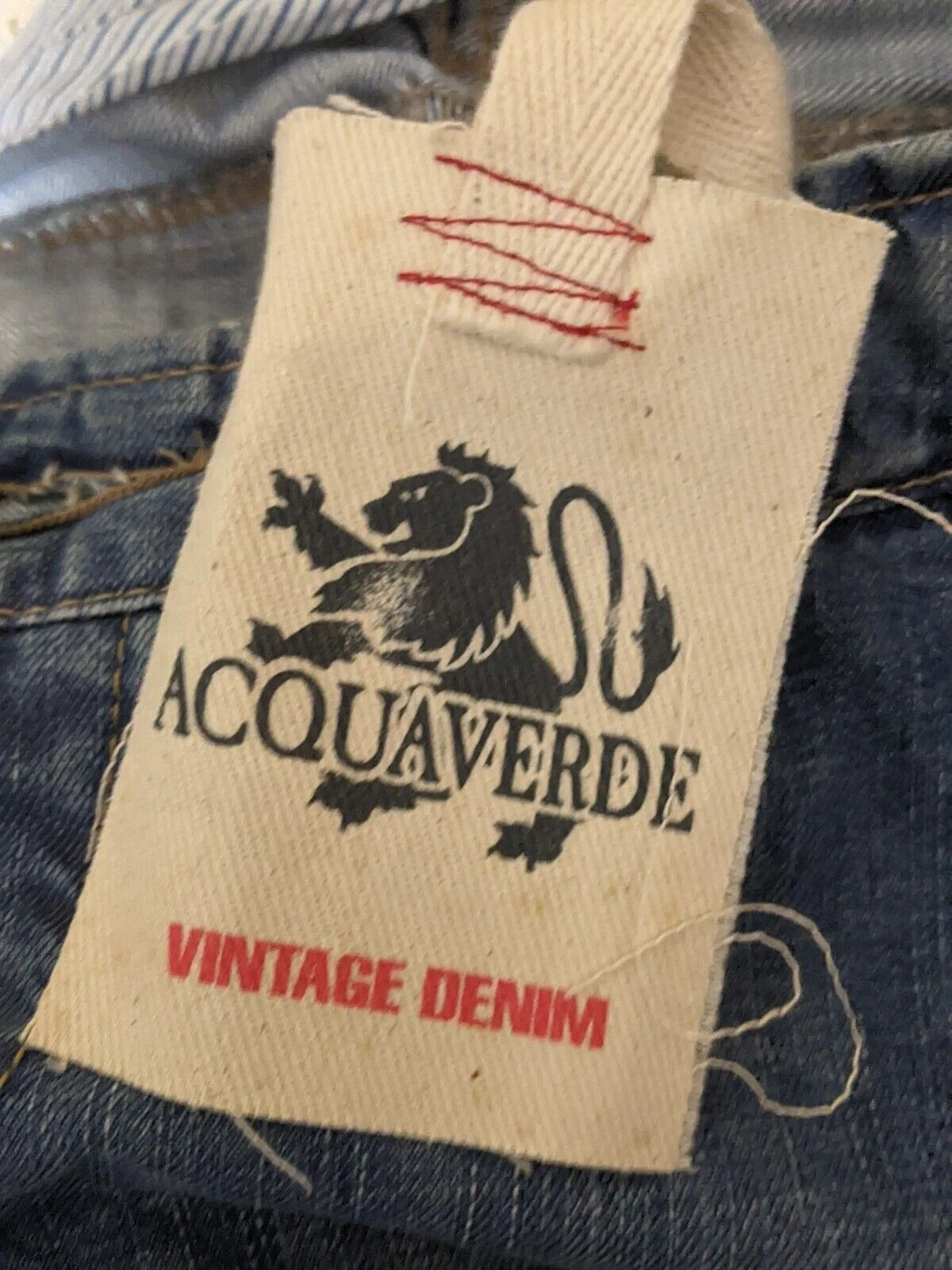 Acquaverde Vintage Denim W 25 Taille 34 NEUF pantacourt jeans jean