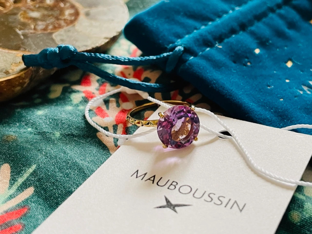 Bague Mauboussin arc en ciel d amour amethyste or jaune 18ct neuve Vinted