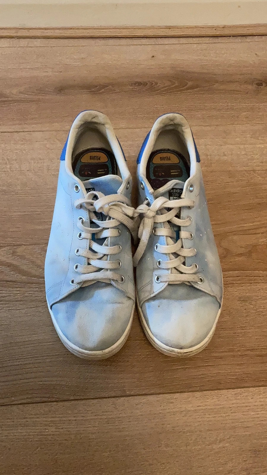Pale blue tye dye Adidas Stan Smith Pharrell Williams collection Vinted