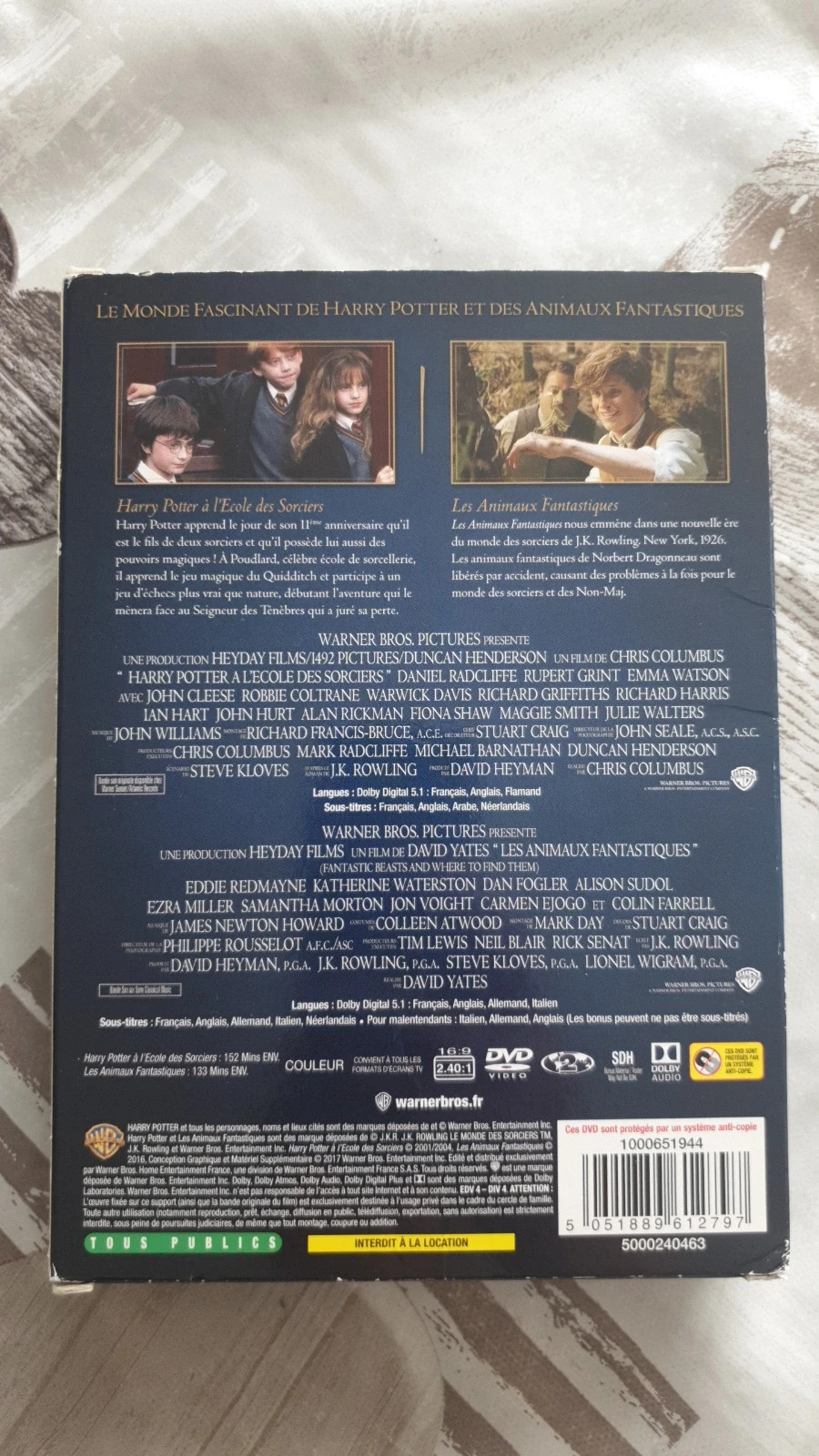 Coffret DVD Harry Potter - Les Animaux fantastiques Collection 11