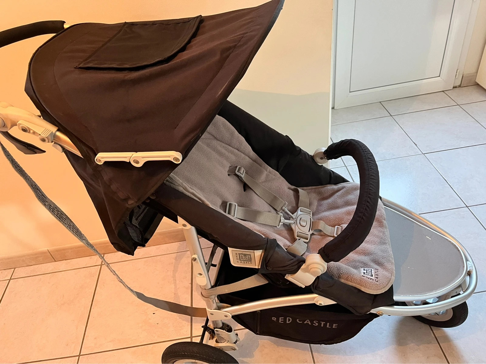 Poussette combine online red castle