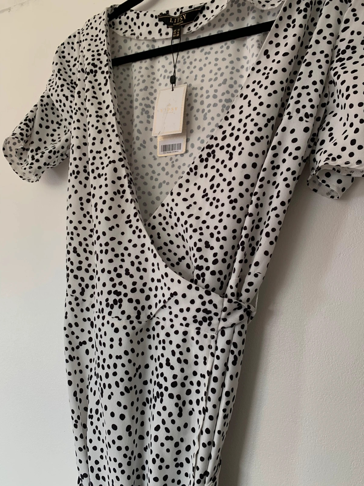 Lipsy polka dot wrap dress shop