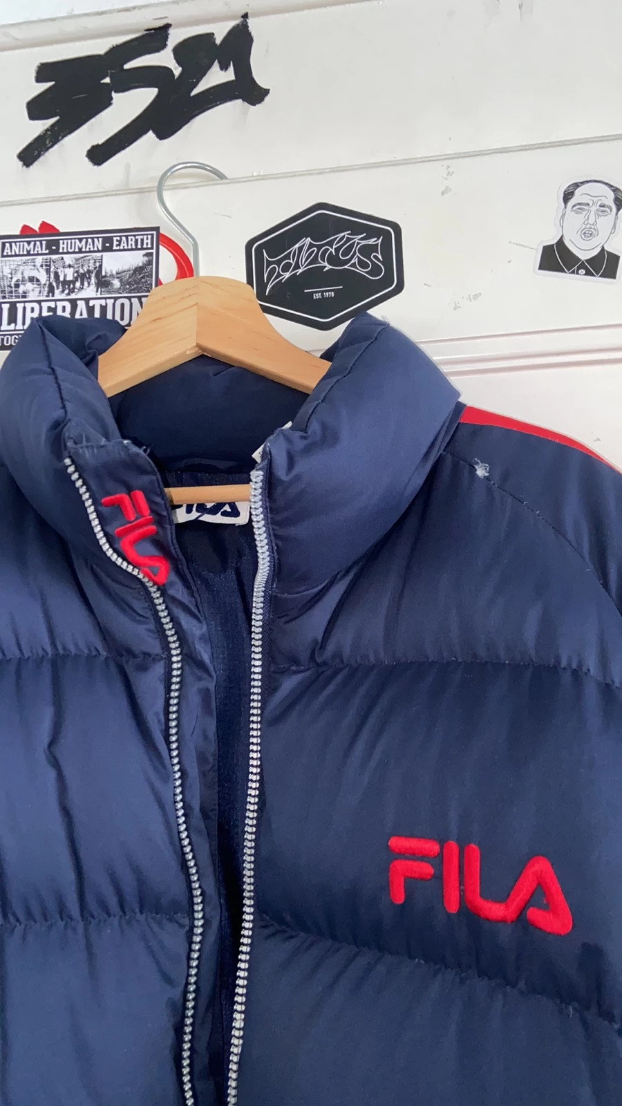 Fila puffer 2024 jacket vintage