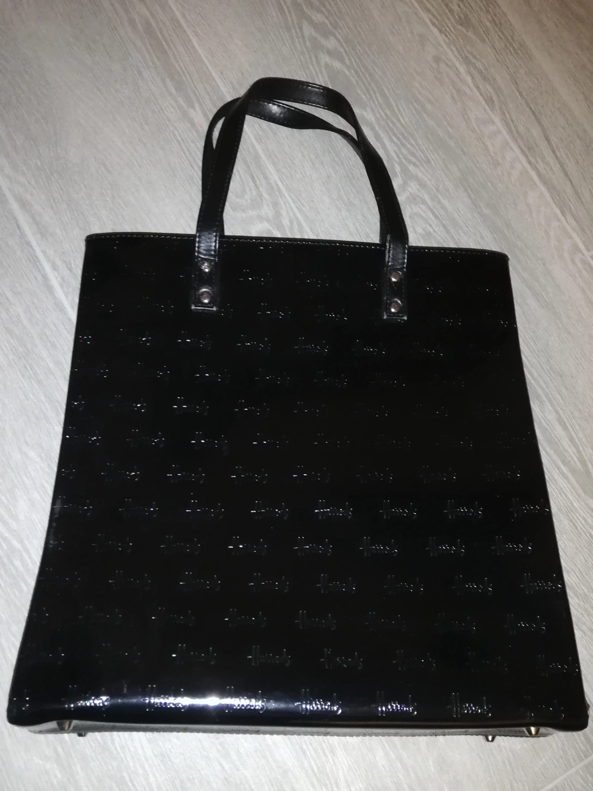 Borsa Harrods Vernioce Nera 28x36