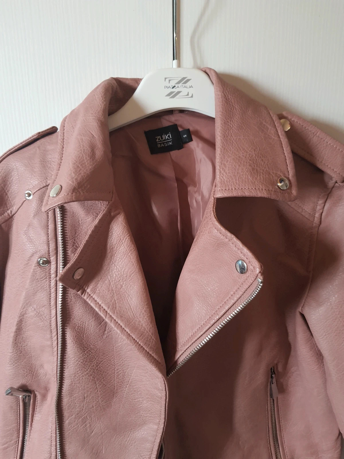 Giacca in eco pelle rosa antico Zuiki Vinted