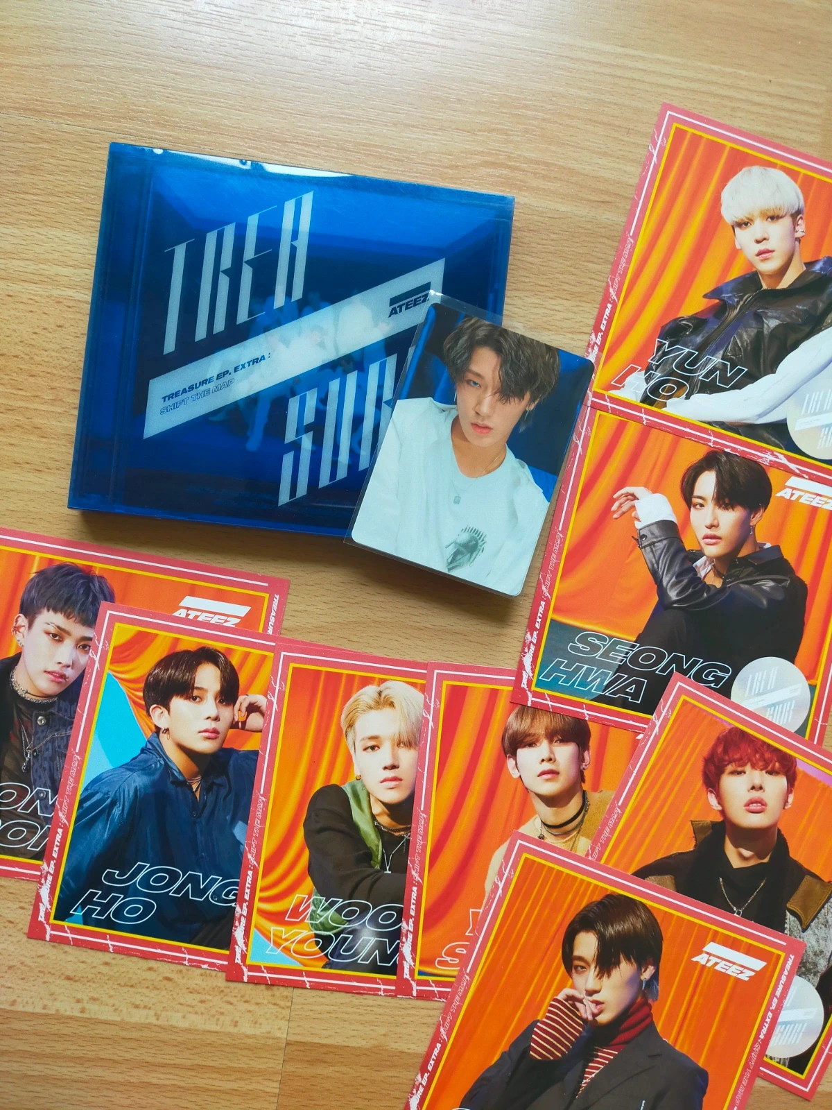 Ateez treasure ep extra shift the map Japanese album san photocard