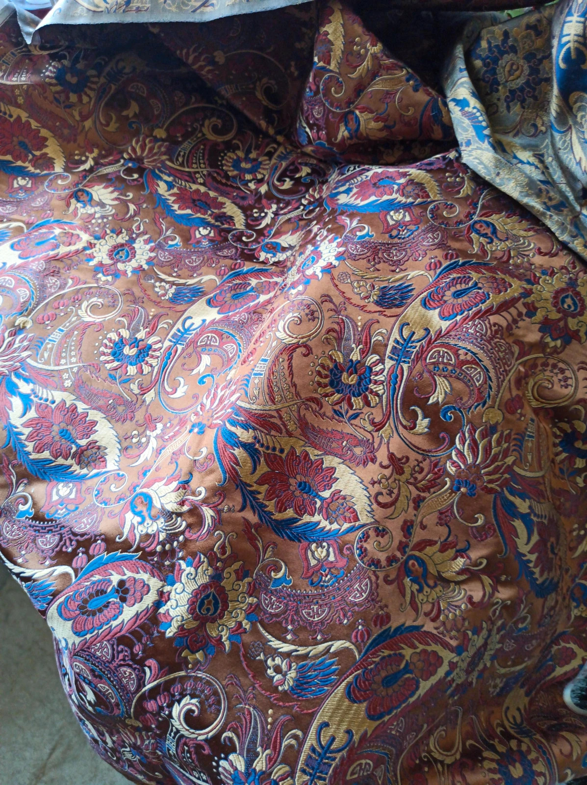 Pure silk satin tapestry Materiał 175/77 jedwab