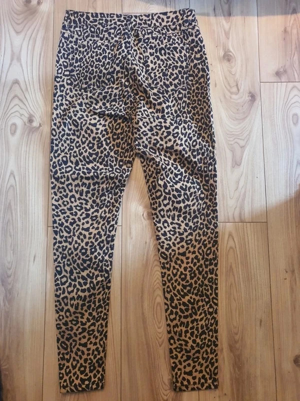 NWT ZARA LEOPARD PRINT CULOTTES JEANS