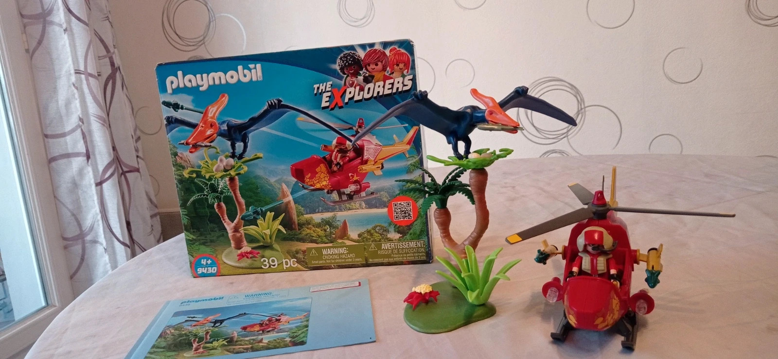Hélicoptère et Ptéranodon - 9430, Playmobil