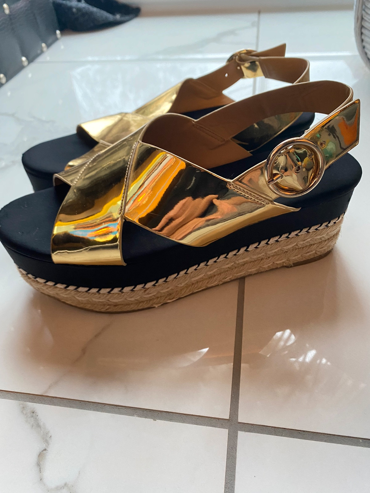 Chaussure top compensée zara