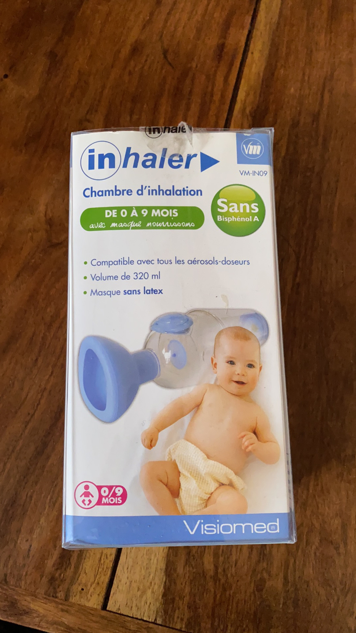 Visiomed Inhaler Chambre d'Inhalation pour bébé 0-9 mois