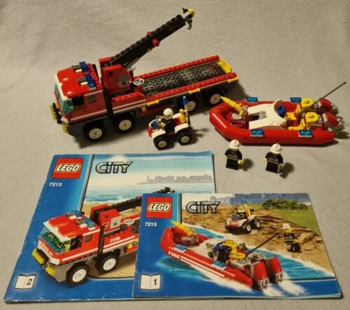 Lego City 7213 Off Road Fire Truck Fireboat Vinted