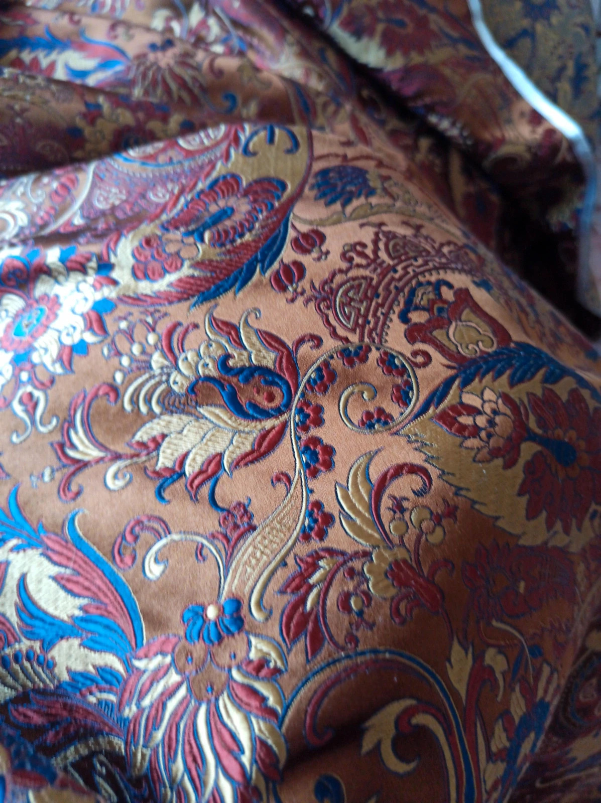 Pure silk satin tapestry Materiał 175/77 jedwab