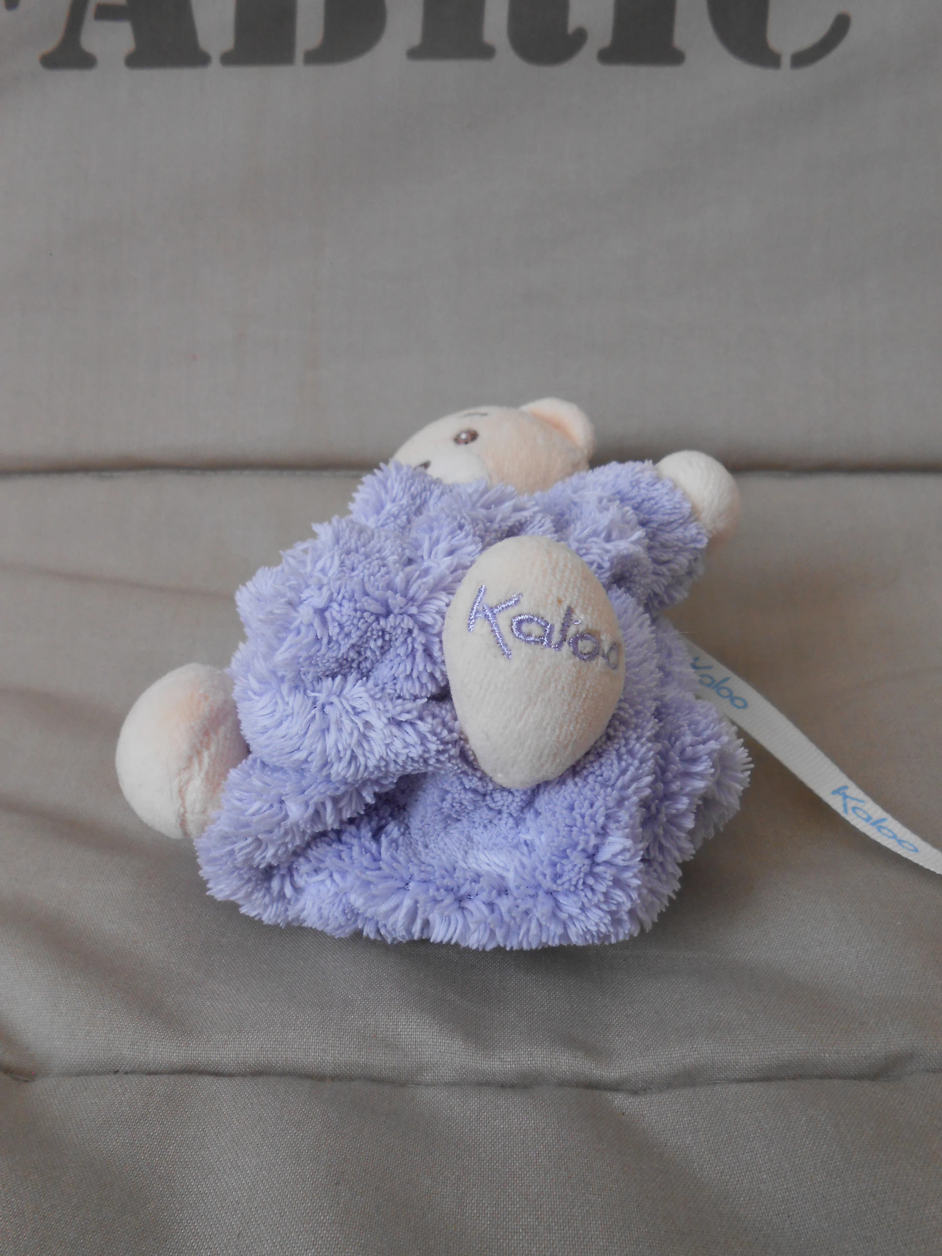 KALOO doudou ours plume violet mauve