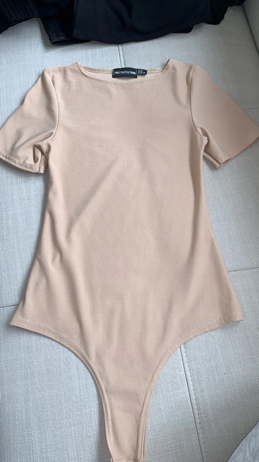 Nude Short Sleeve Bodysuit