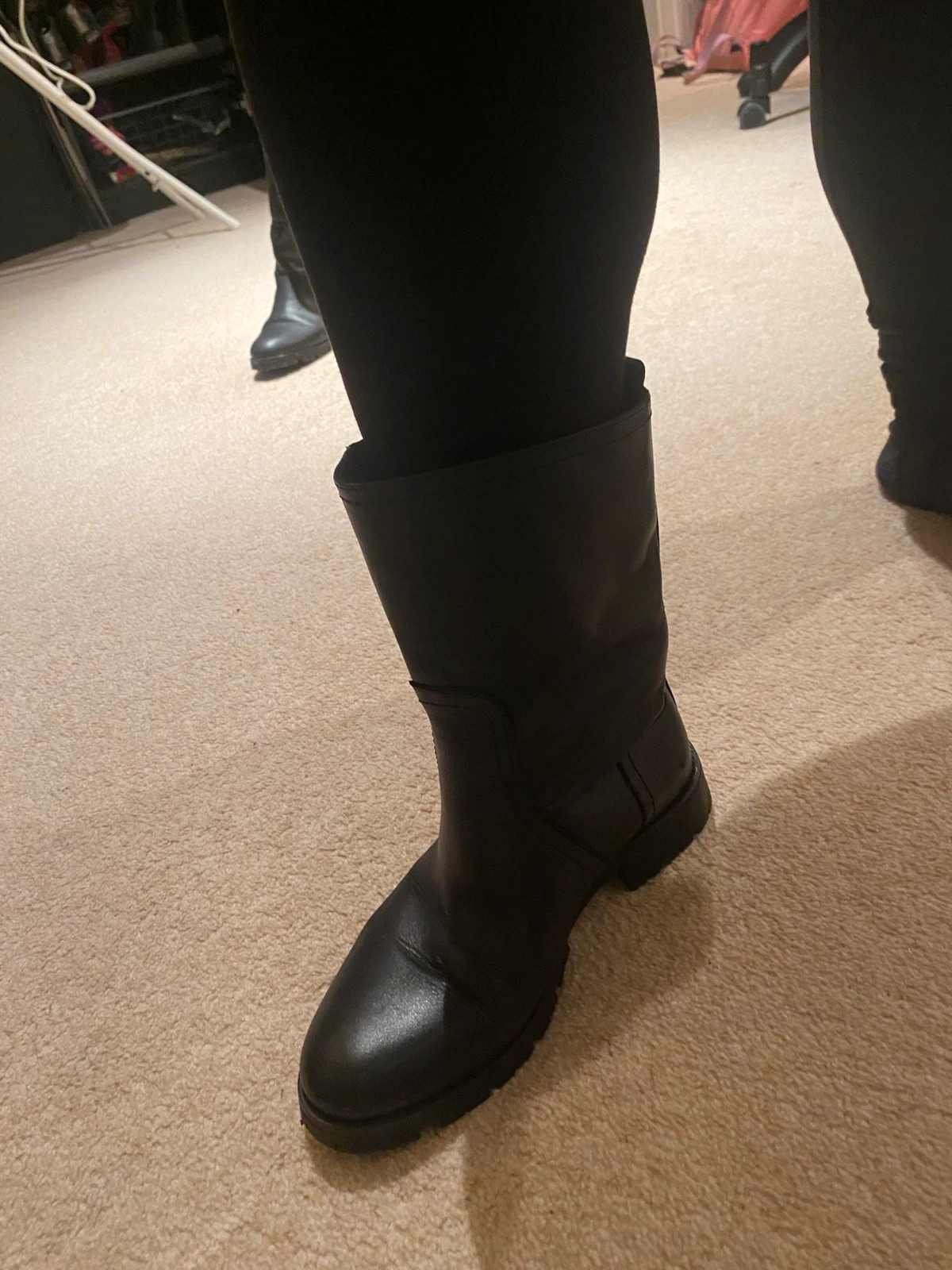 Massimo dutti biker sales boots