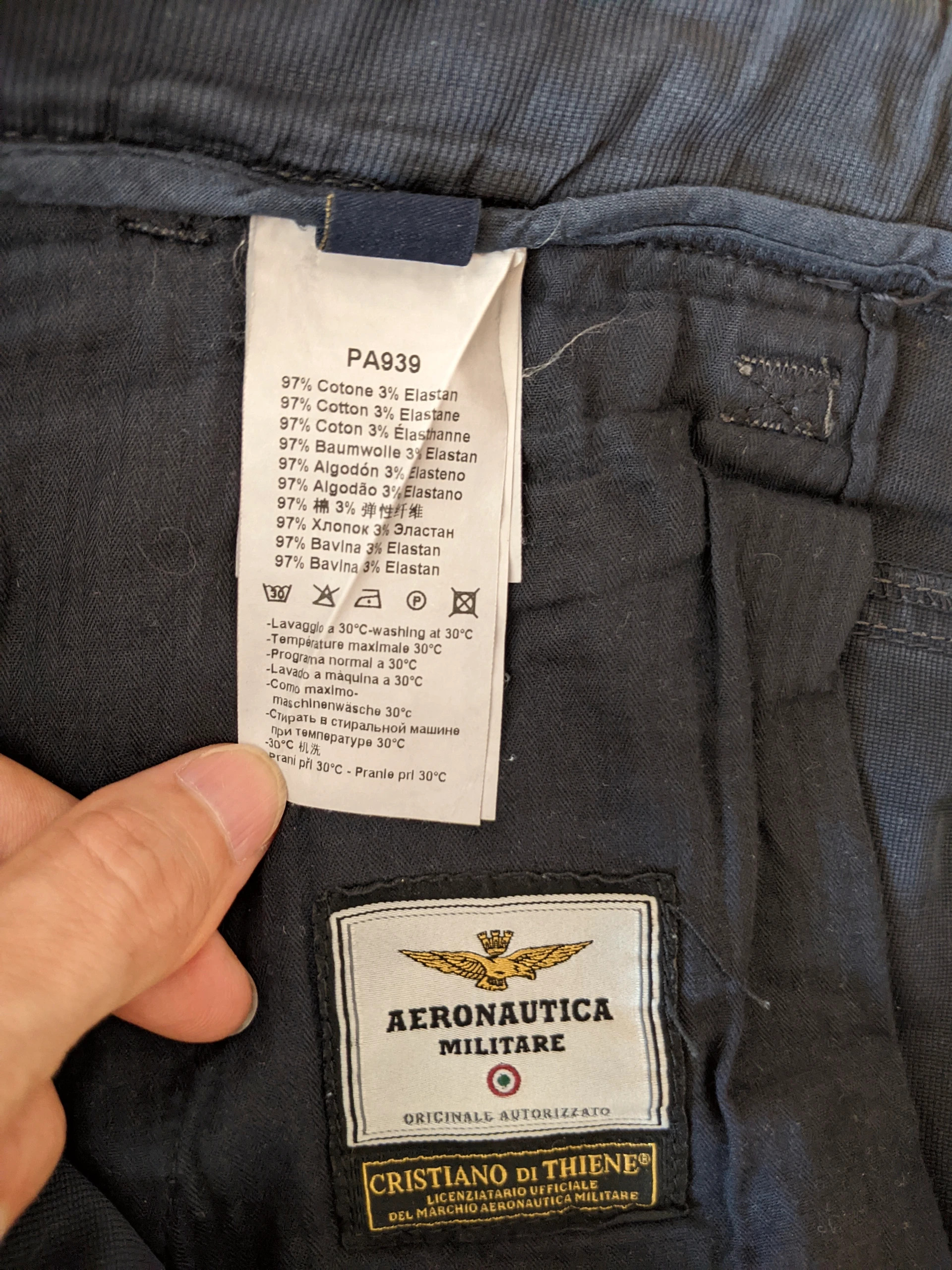 Aeronautica Militare Spodnie cargo Pants Anti G PA939 rozm. 54