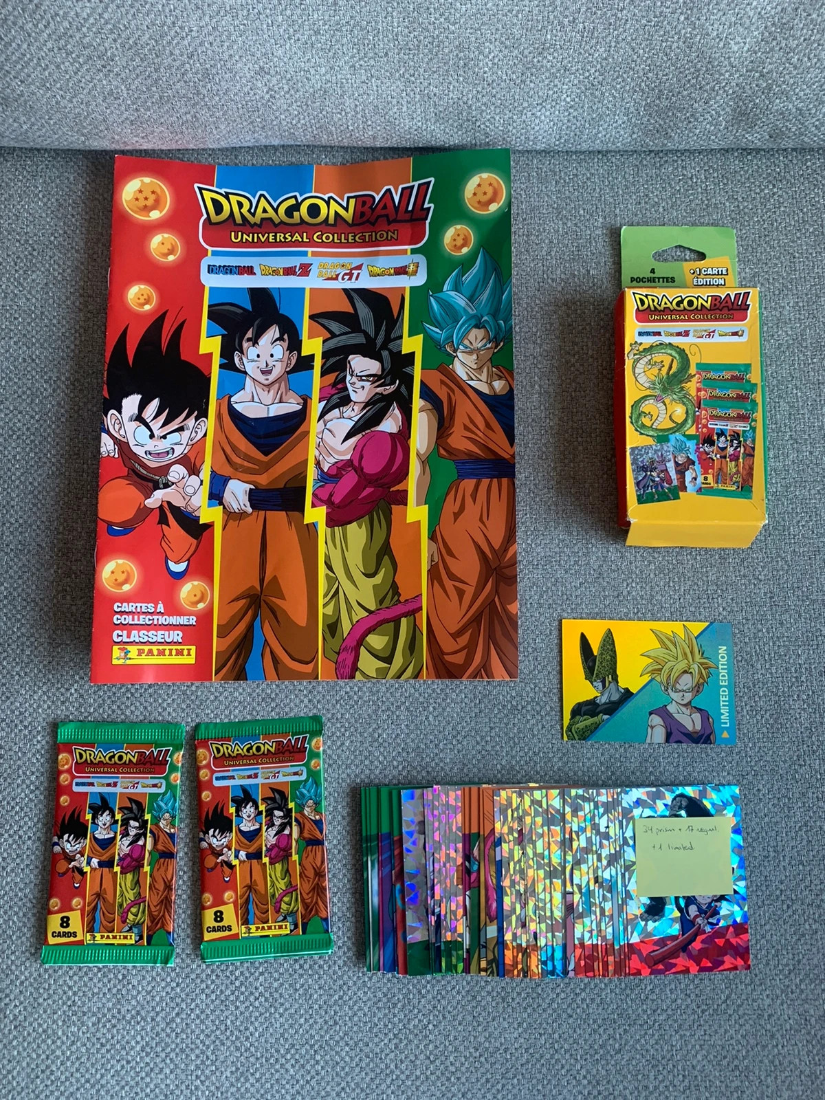 Carte Dragon Ball Super - Panini - Starter Pack 1 Classeur + 2 Pochettes