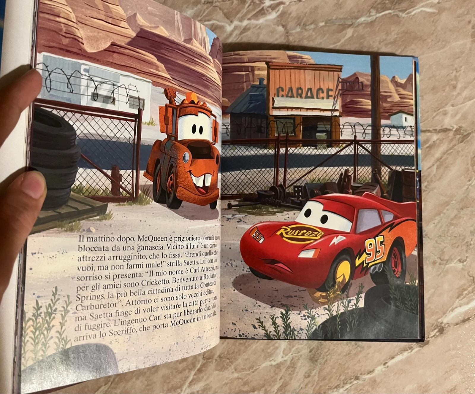 libro “cars -motori ruggenti” disney pixar