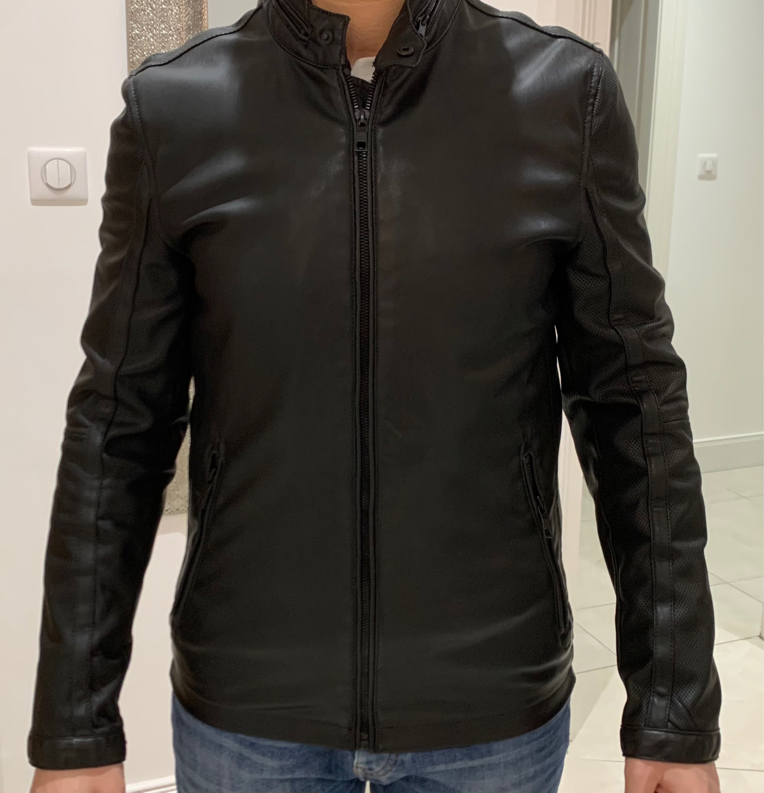 Veste cuire homme cheap zara