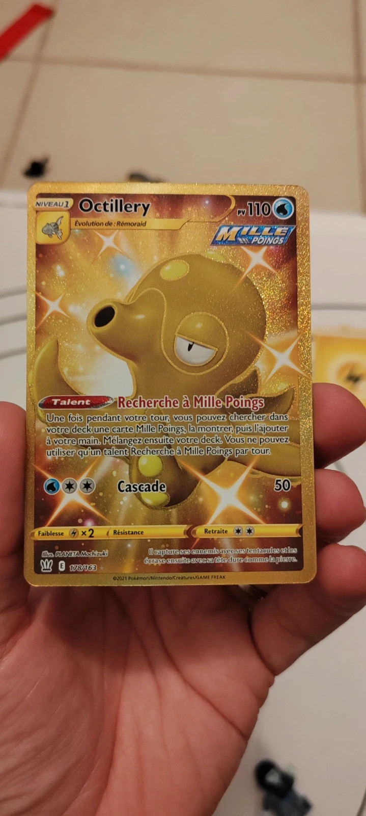 Octillery Pv 110 - Carte Secrète Gold 178/163 - Épée et Bouclier 5